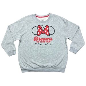 Disney Minnie Mouse Dreams Do Come True Maternity Crewneck Sweatshirt - Size L
